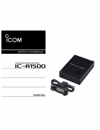   IC-R1500 (remote head) (User-Manual)